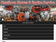 Tablet Screenshot of henthornlawnmower.com